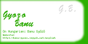 gyozo banu business card